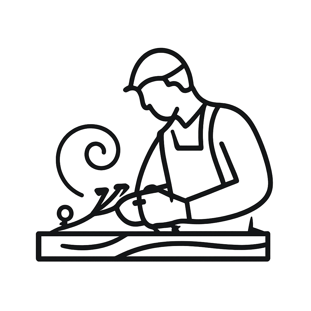 A person sitting at a desk, wearing a hat and a shirt.